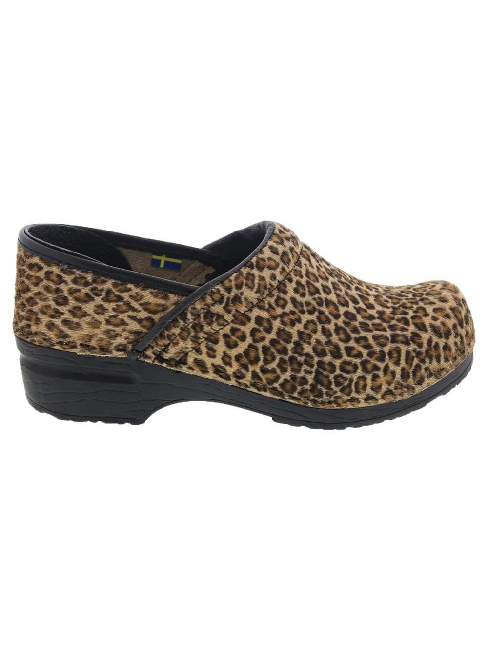 Leopard-Print Women's Clog Mule - Animal Print Brown